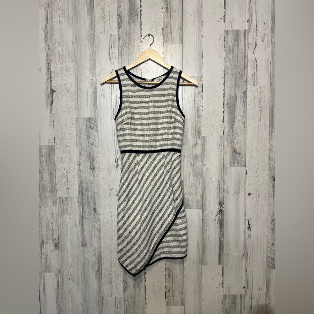 Sugarlips Striped Asymmetrical Bodycon Dress – XS